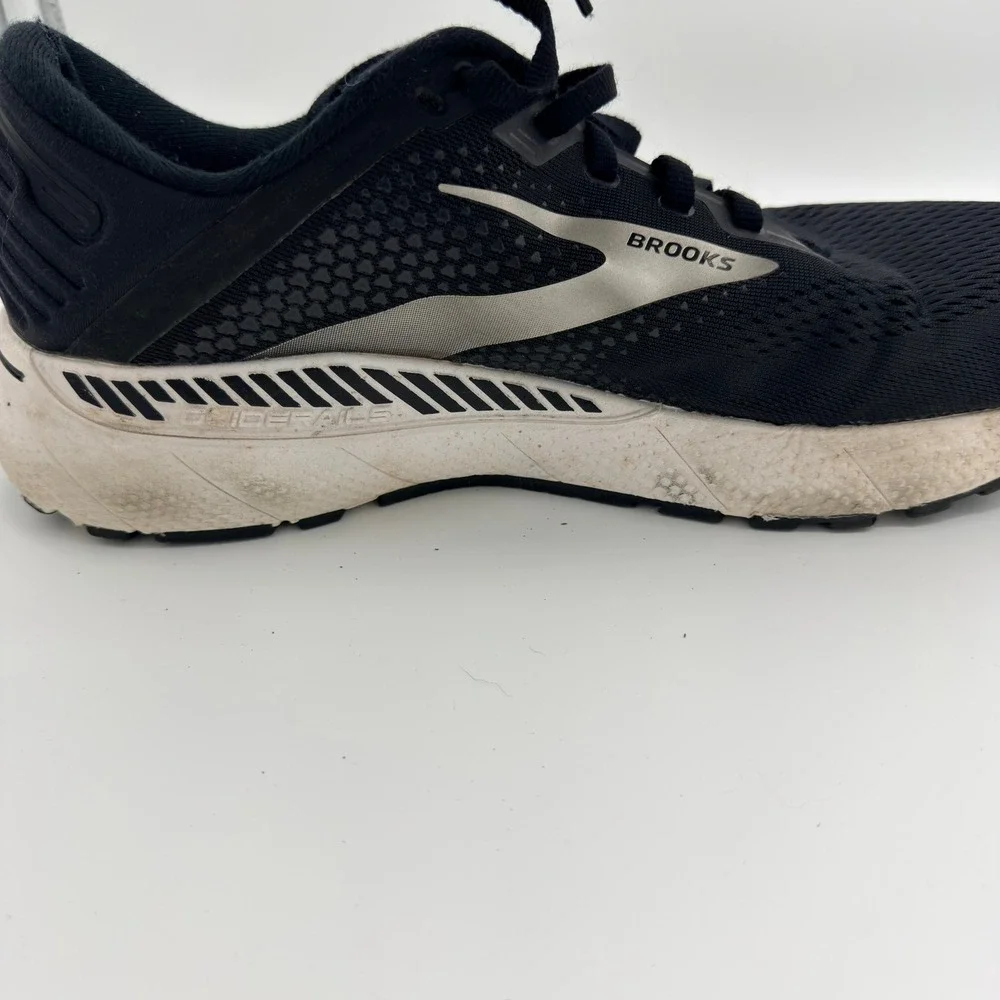 Brooks Adrenaline GTS 22 Running Shoes Men 10.5‎ Wide Black Silver 1103662E043